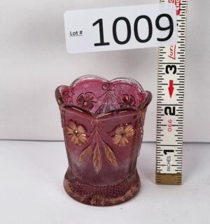 d1009- Pressed Glass Toothpick Holder. United States Glass Co.