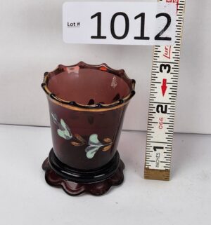 d1012- amethyst glass vase or toothpick holder