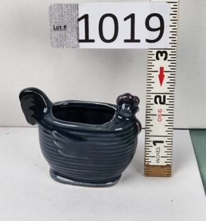 d1019- Ceramic Chicken Hen Toothpick Holder Japan