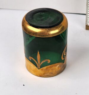 d1022- antique bohemia hand painted toothpick holder - Image 3