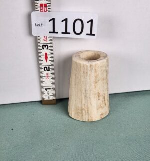 d1101- Alaska-carved antler toothpick holder