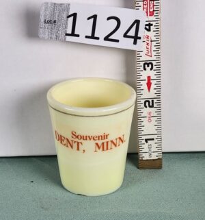 d1124- Uranium Glass Dent, Minn Toothpick Holder