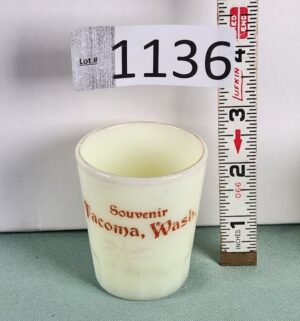 d1136- Tacoma, Wash. Uranium Glass Toothpick Holder