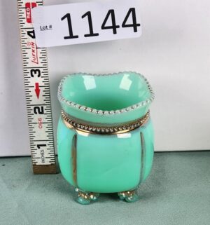 d1144- Tarentum Glass Company Toothpick Holder, likely Georgia Gem pattern