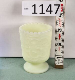 d1147- Fenton custard glass toothpick holder