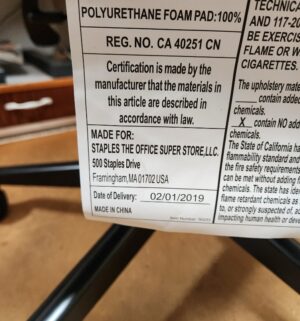 i37- Staples Office Chair. 2019 Model. Great Condition - Image 5