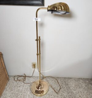 i59- Vintage Brass Pharmacy Floor Lamp