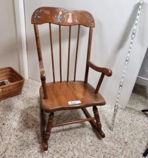 i62- Antique Childs Rocking Chair by Hedstrom