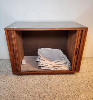 i68- Mid Century Modern walnut media Cabinet - Image 3