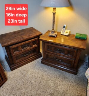 i74- Pair of Night Stands by Burlington House