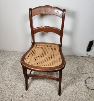 i95- Antique Cane Seat Side Chair