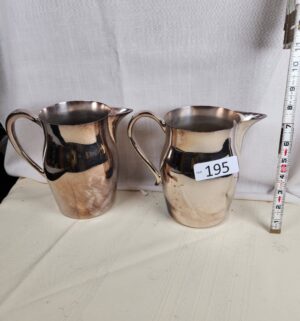 i195- silverplated water pitchers