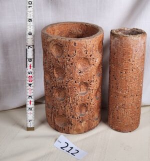i212- vintage brutalist pottery vases, West Germany