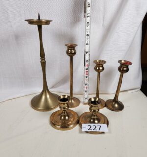 i227- Brass Candle Holders