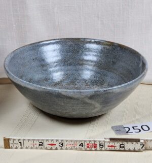 i250- Mid Century stoneware bowl signed K