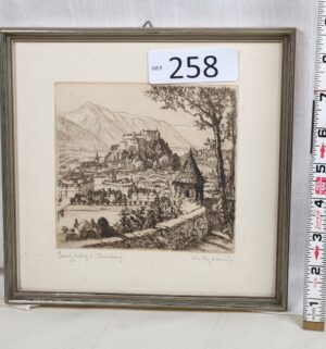 i258- Salzburg, Austria, featuring the Hohensalzburg Fortress and the Untersberg mountain