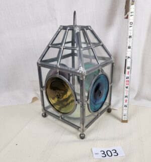 i303- Stained Glass Lamp from Czech Republic.