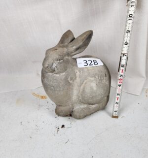 i328- Isabel Bloom Cement Rabbit Statue