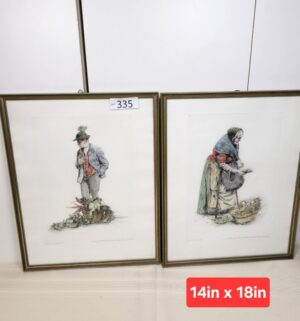 i335- hand-colored etchings by the German artist Paul Geissler
