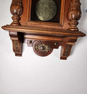 i356- Gustav Becker wall clock, a Vienna Regulator 19th century - Image 4
