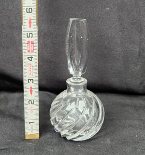 k5- Hand Blown Cut Crystal Perfume Bottle MIKASA Made in Yugoslavia