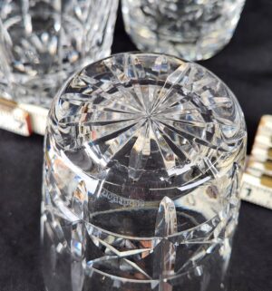 k12- Set of 5 Waterford Crystal Double Old Fashioned glasses in the Kylemore pattern - Image 4