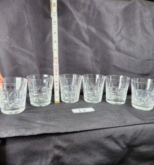 k13- Set of 6 Waterford Crystal Double Old Fashioned glasses in the discontinued Kylemore pattern