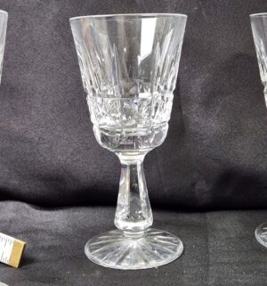 k14- Set of 6 Waterford Kylemore pattern claret wine glasses - Image 3