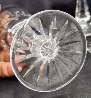 k14- Set of 6 Waterford Kylemore pattern claret wine glasses - Image 4