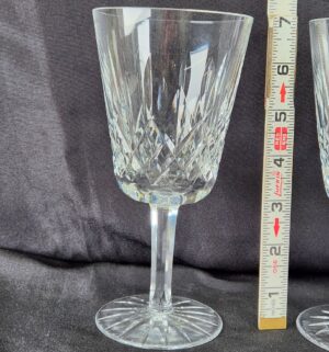 k16- Set of 4 Waterford Crystal goblets in the iconic Lismore pattern - Image 3