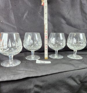 k19- Set of 4 Waterford Crystal brandy glasses in the Kylemore pattern