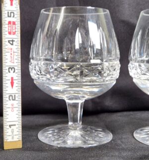 k19- Set of 4 Waterford Crystal brandy glasses in the Kylemore pattern - Image 3