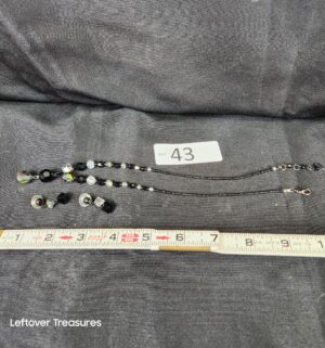 k43- Vintage Necklace Set Aurora Borealis crystal beads