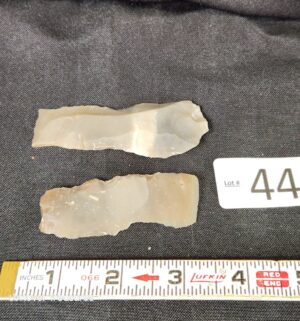 k44- appear to be prehistoric flint flake tools or blades