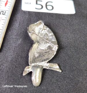 k56- Vintage Owl brooch aurora borealis rhinestones - Image 3