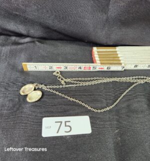 k75- sterling silver locket necklace