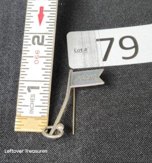 k79- sterling silver Hole in One brooch pin