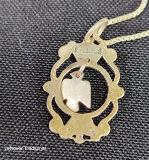 k81- Native American sterling silver and turquoise pendant necklace - Image 3