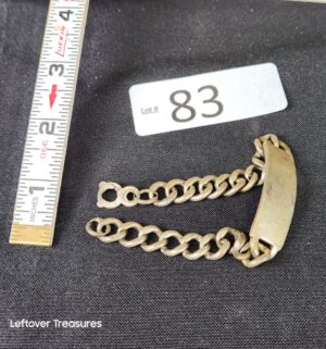 k83- Silver ID Bracelet