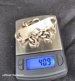 k83- Silver ID Bracelet - Image 3