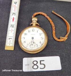 k85- 1898 American Waltham Pocket Watch. 17 Jewels. Does not run