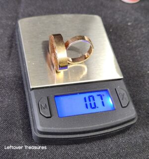 k92- 14k gold (tested) Priday plume agate gemstone Ring - Image 5