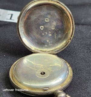 k103- antique pocket watch sterling silver paircase verge fusee pocket watch from 1834 - Image 7