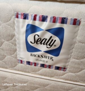 j11- Queen Sealy BackSaverx Leland 2. Frame & Headboard Sold Separtely - Image 5