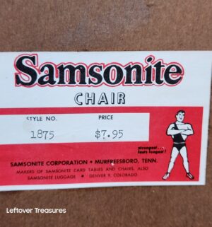 j30- Vintage Samsonite Card Table Set. Very Good Condition - Image 5