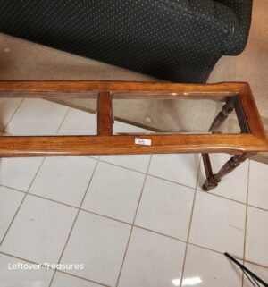 j65- Oak/Glass Sofa Table - Image 3