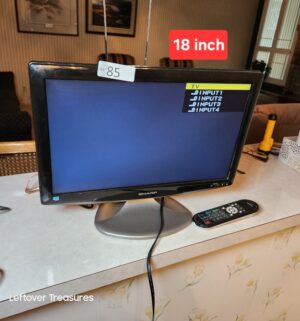 j85- Sharp 18in Tv w/ Remote - Image 1