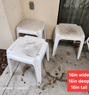 j94- Plastic Side Tables - Image 1