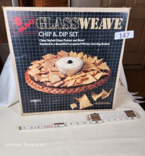 j147- ABC Bravo Glassweave Chip and Dip Set - Image 1