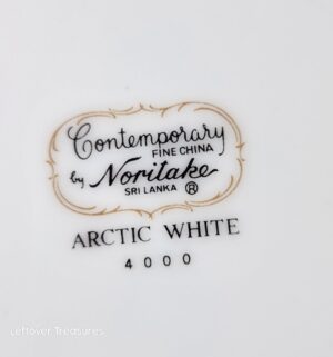 j165- Contemporary Arctic White Noritake Dinner Set - Image 5
